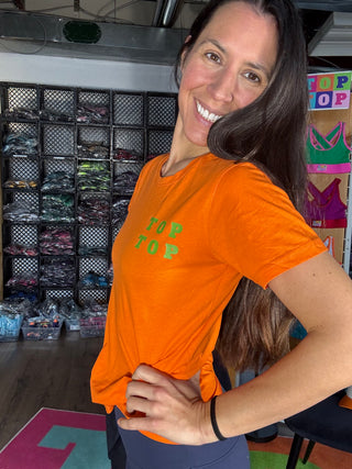 T-Shirt ajusté - Summer POP Orange🍊& Lime 🍋🟩