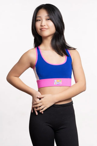 Sports bra - Orchid and Navy