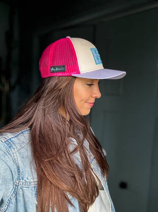 Casquette PAR AURÈLE – Rose Fuchsia & Lilas 🩷💜