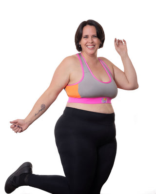 Sports bra - Pink gray - TOPTOP Delicate