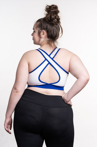 Sports bra - Royal white - FINAL SALE