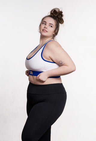 Sports bra - Royal white - FINAL SALE