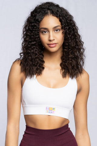 Sports bra - White - TOPTOP Classic