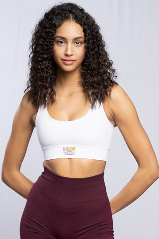 Sports bra - White - TOPTOP Classic