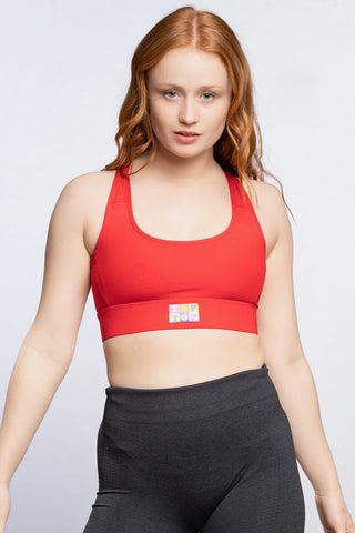 Sports bra - Red - TOPTOP Powerfulness and passion