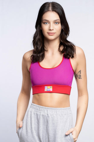 Sports bra - Pink red - TOPTOP Exuberant