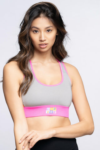 Sports bra - Pink gray - TOPTOP Delicate