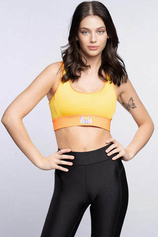 Sports bra - yellow orange - TOPTOP