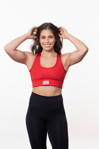 Sports bra - Red - TOPTOP Powerfulness and passion
