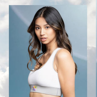 Soutien-gorge sport - Blanc et Gris (Vente finale)