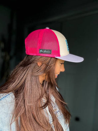 Casquette PAR AURÈLE – Rose Fuchsia & Lilas 🩷💜