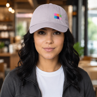 Casquettes logo quadrillé