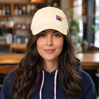 Casquettes logo quadrillé