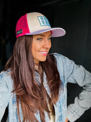 Casquette PAR AURÈLE – Rose Fuchsia & Lilas 🩷💜