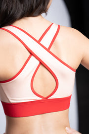 Soutien-gorge sport - Rosé et rouge - TOPTOP Féminité et Force