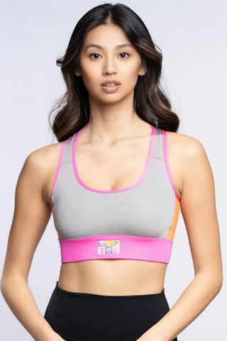 Sports bra - Pink gray - TOPTOP Delicate