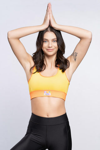 Sports bra - yellow orange - TOPTOP