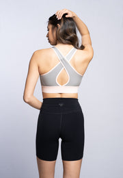 Soutien-gorge sport - Rose pétale et anthracite -TOPTOP Glamour et Féminité